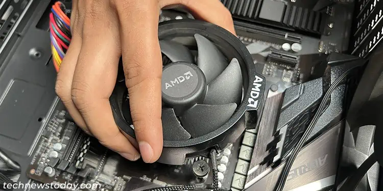 How to Clean CPU Cooler 7 place-spring-screw-fan-motherboard