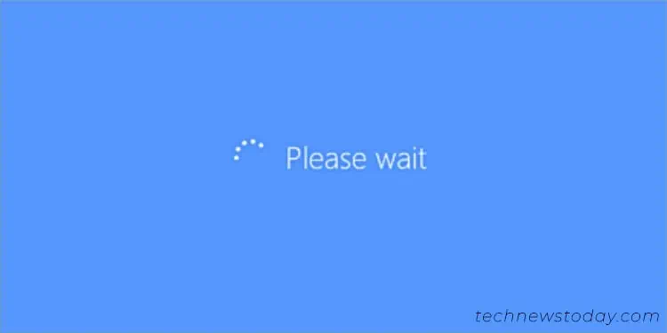 How to Enter BIOS on Any System 16 please-wait-screen-windows