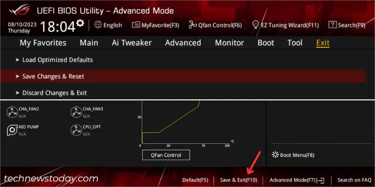 How to Navigate and Set Up Your ASUS BIOS Easily 6 save-changes-and-reset-or-f10