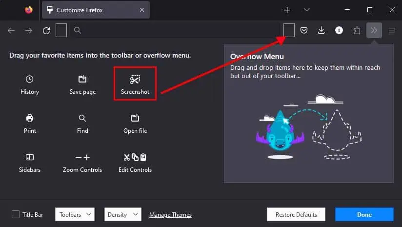 How to Screenshot on Firefox 4 screenshot-on-toolbar-firefox