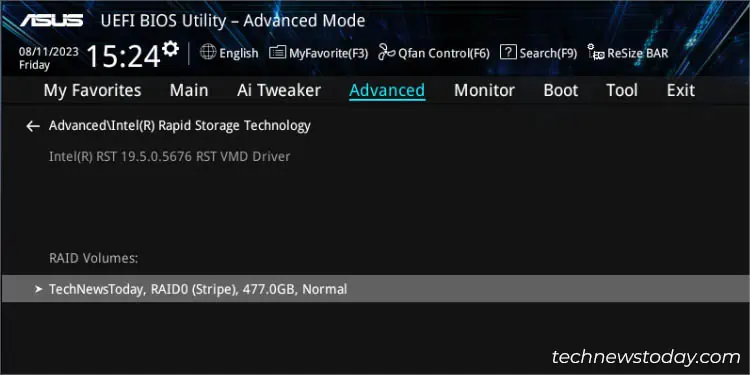 select-your-raid-volume