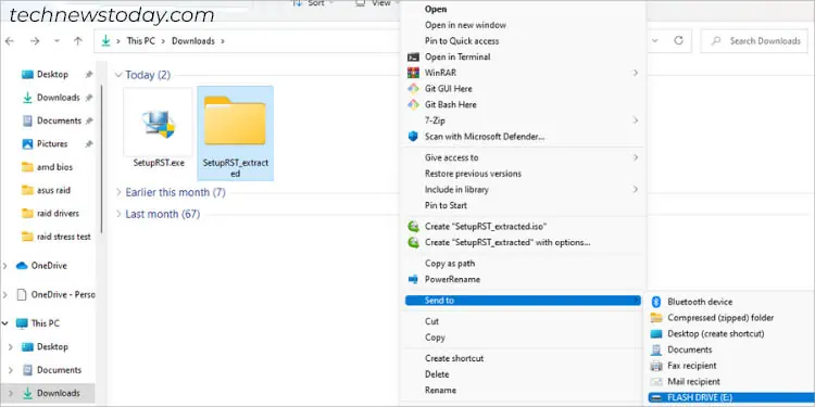 sending-intel-rst-driver-to-flash-drive