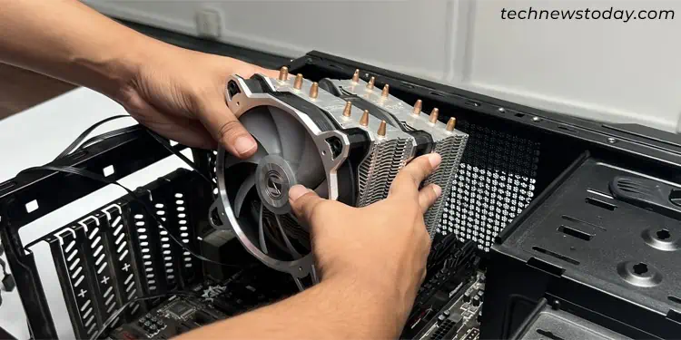 set-up-case-fan-tower-cooler