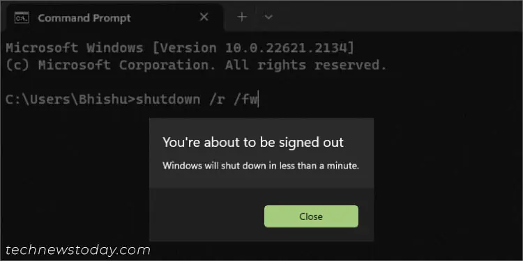 How to Enter BIOS on Any System 21 shutdown-r-fw