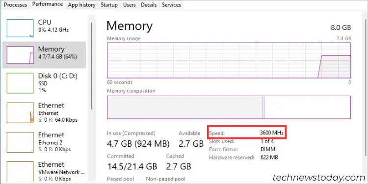 speed-verification-in-task-manager-memory