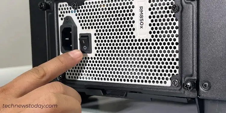 MSI Beep Codes: What They Mean 2 turn-off-psu-switch-and-remove-power-cable
