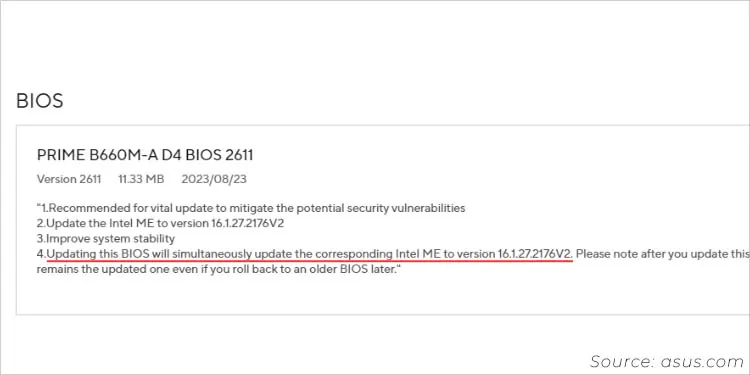 Is BIOS Update Necessary? 8 Reasons to Do It 2 updating-bios-will-update-intel-me