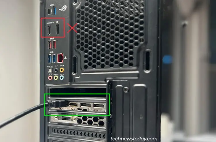 MSI Beep Codes: What They Mean 7 use-gpu-hdmi-port