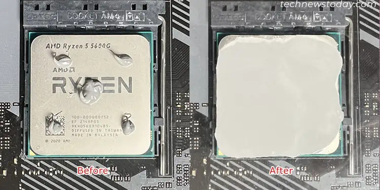 Best Thermal Paste Pattern: 5 Methods Tested 6 5-dots-pattern-thermal-paste-spread