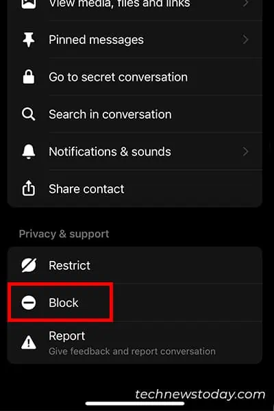 How to Delete Someone from Messenger 2 Block-someone-on-messenger