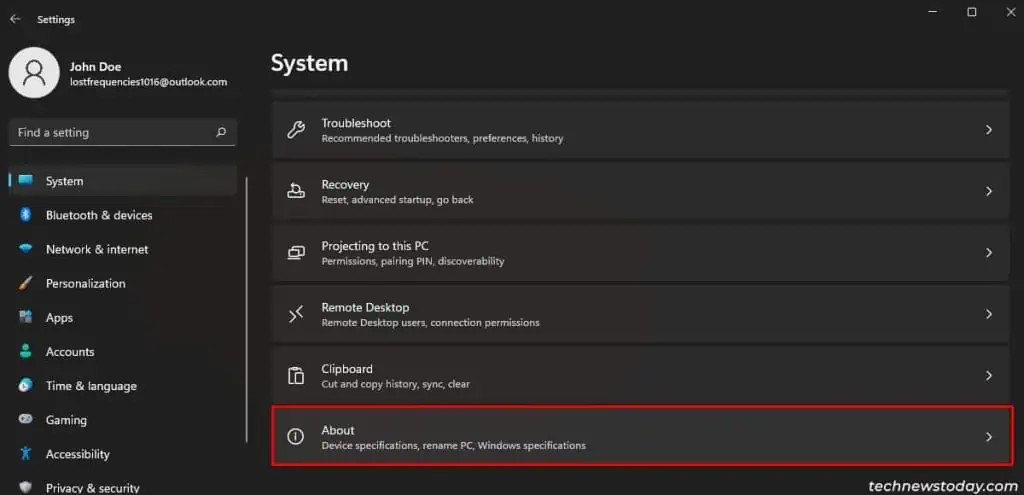How to Check PC Specs on Windows 11 3 Go-to-About-1024x495