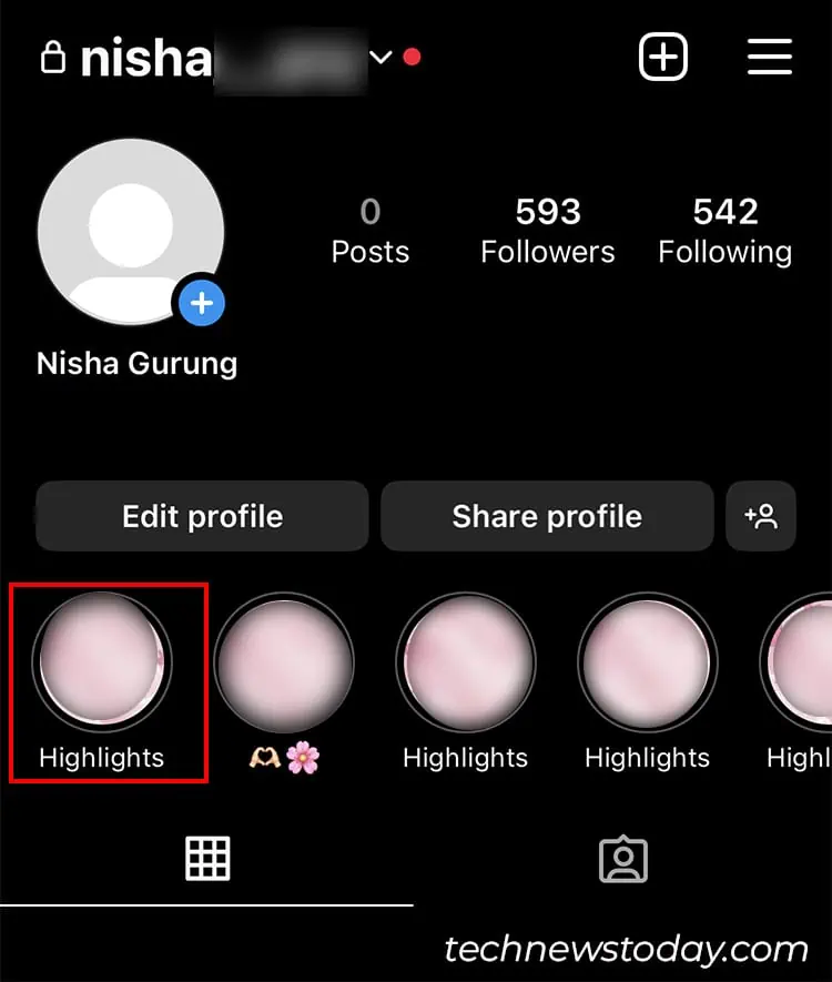 Go-to-your-Profile-and-tap-on-any-one-Highlights