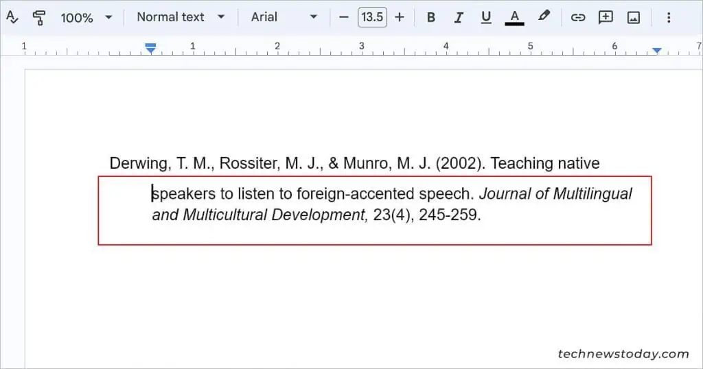How to Indent Second Line in Google Docs for Citations 7 Press-increase-indent-shortcut-Google-Docs-1024x538