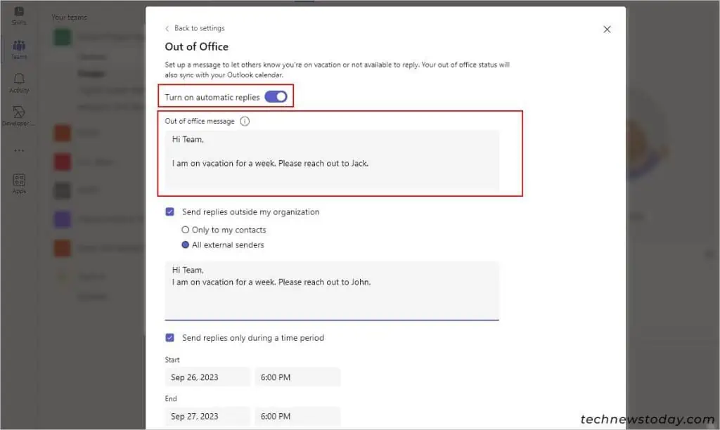 How to Set Out of Office in Teams 4 Schedule-Out-of-office-status-Microsoft-Teams-1024x612