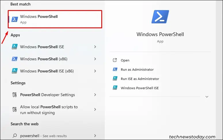 How to Check PC Specs on Windows 11 8 Search-for-PowerShell-2