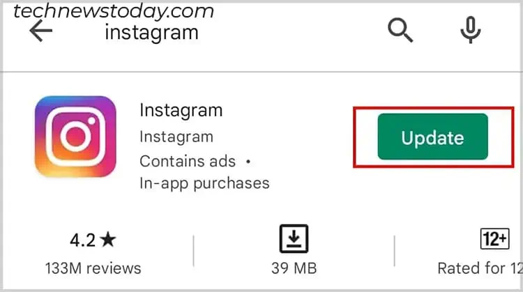 Add Yours Sticker Not Working on Instagram? 9 Ways to Fix 1 Update-Instagram-on-Android-1