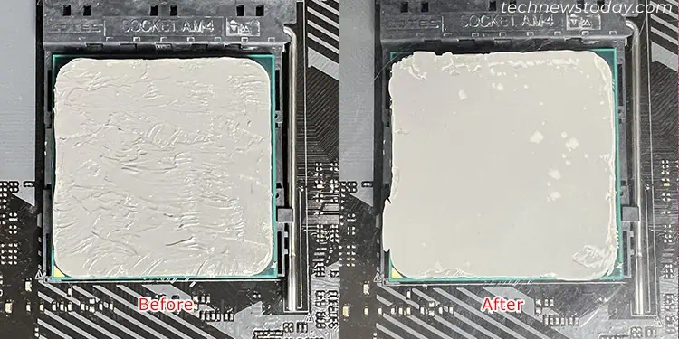 Best Thermal Paste Pattern: 5 Methods Tested 3 buttered-toast-pattern-thermal-paste-spread
