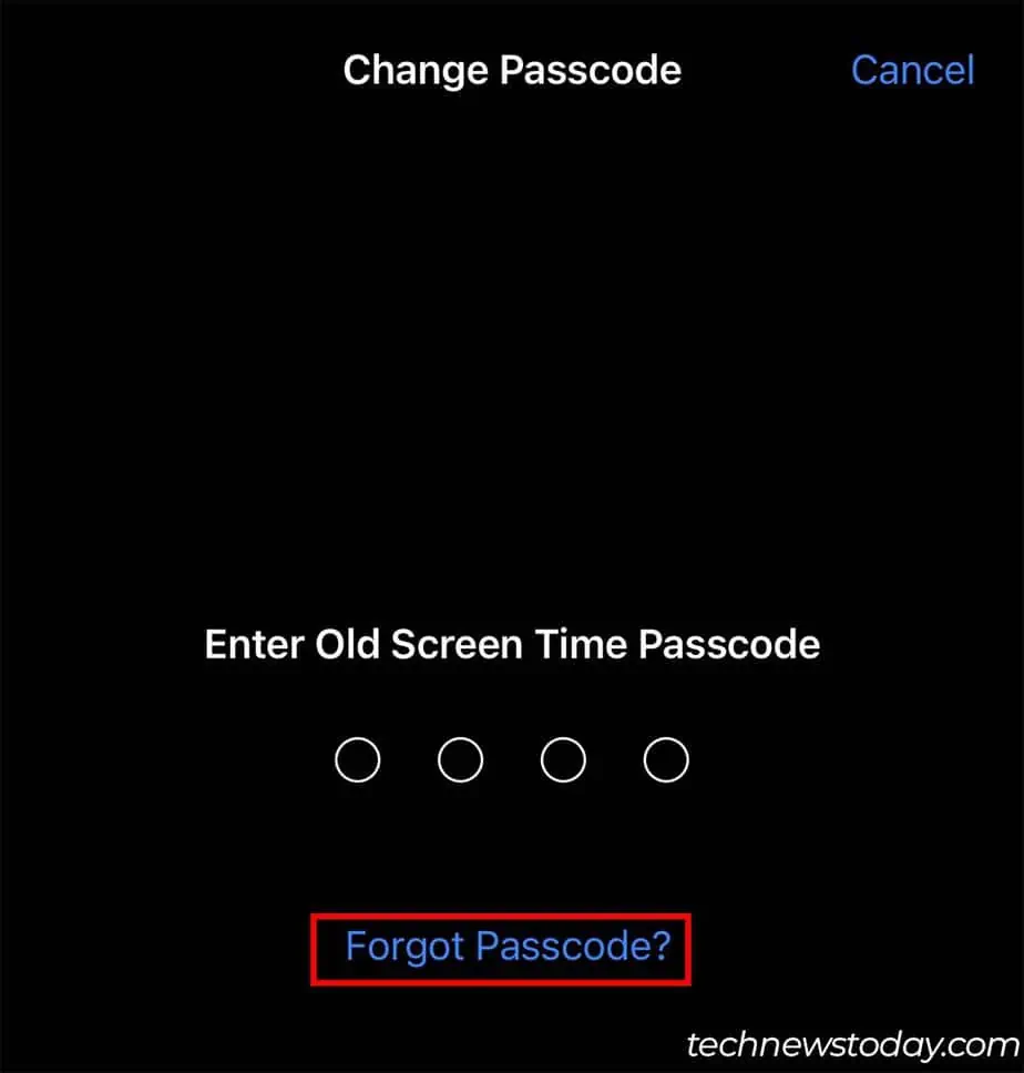 change-screen-time-passcode-forgot-passcode