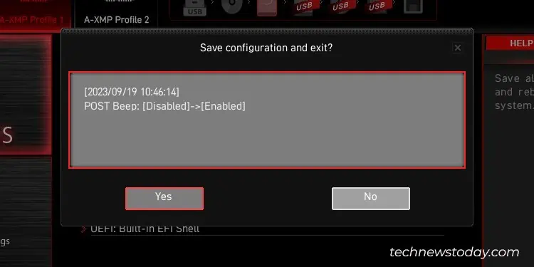 How to Exit BIOS on Any System 5 changes-made-to-the-bios-shown-while-exiting