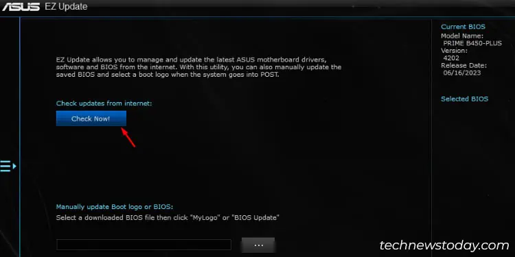 ASUS BIOS Update: 5 Easy Ways 27 check-now-button-asus-ez-update
