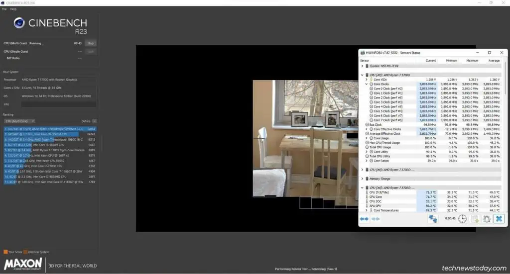 How to Overclock Your MSI Motherboard BIOS 16 cinebench-r23-multi-core-test-1024x551