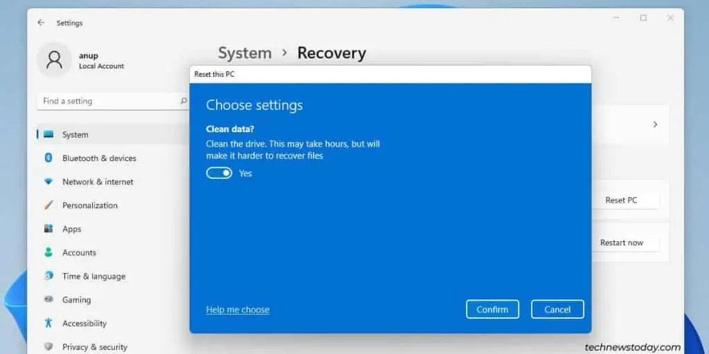 How To Factory Reset Your Windows Computer 5 clean-data-windows-reset-1024x512