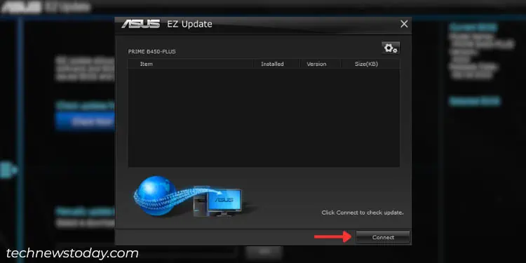 ASUS BIOS Update: 5 Easy Ways 28 connect-button-in-asus-ez-update-via-internet