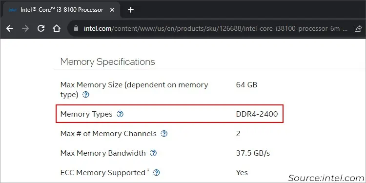 How to Enable XMP in BIOS? 2 cpu-memory-specification-memory-type
