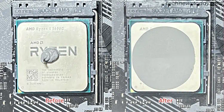 Best Thermal Paste Pattern: 5 Methods Tested 2 dot-blob-pattern-thermal-paste-spread