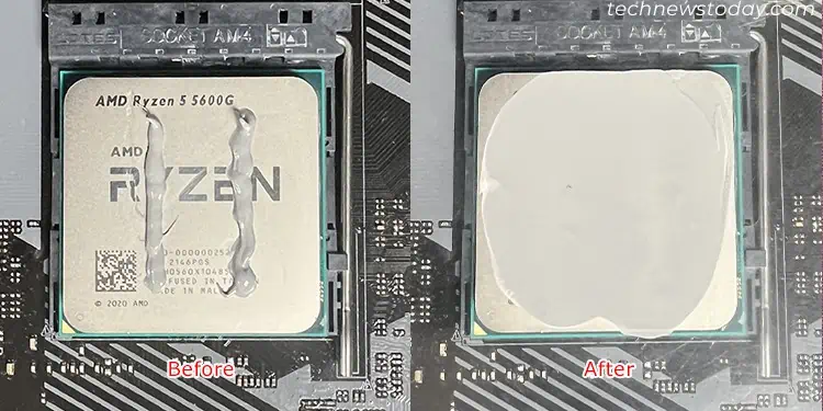 Best Thermal Paste Pattern: 5 Methods Tested 5 double-line-pattern-thermal-paste-spread
