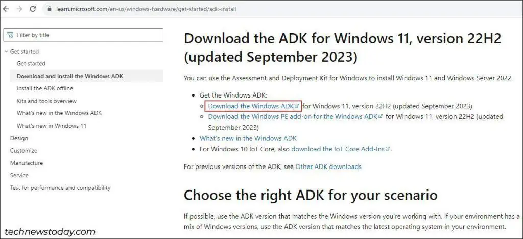How To Transfer Windows User Profile To Another PC 1 download-windows-adk-1024x468