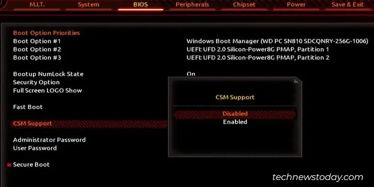 How to Exit BIOS on Any System 11 enabling-csm-support-in-bios