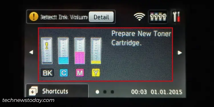 How to Fix a Printer That's Not Printing 5 error-message-on-brother-printer-screen