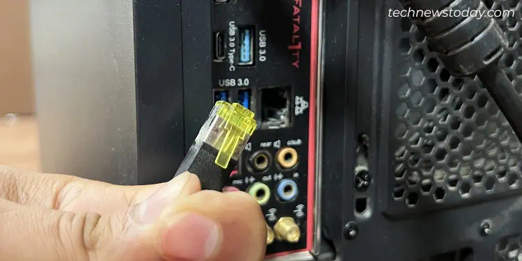 How to Open a PC Case Safely 6 ethernet-plug-in-pc-case