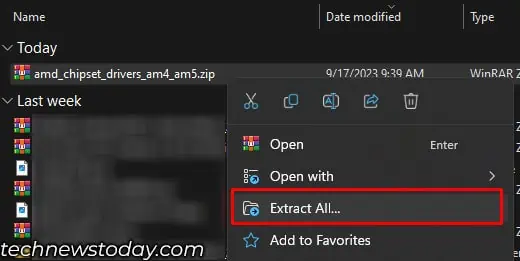 extrach-downloaded-driver-files