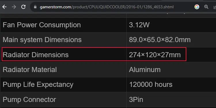 How to Determine the Right Radiator Support for Your Case 5 gamerstorm-cooler-specs