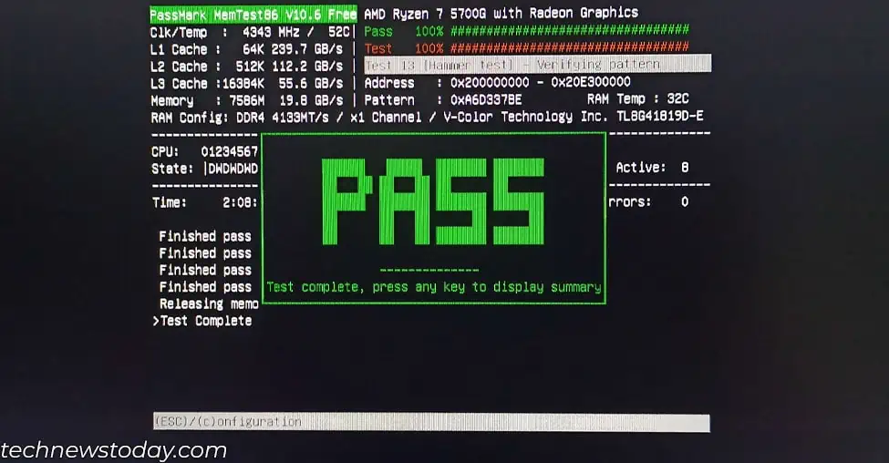 green-pass-memtest