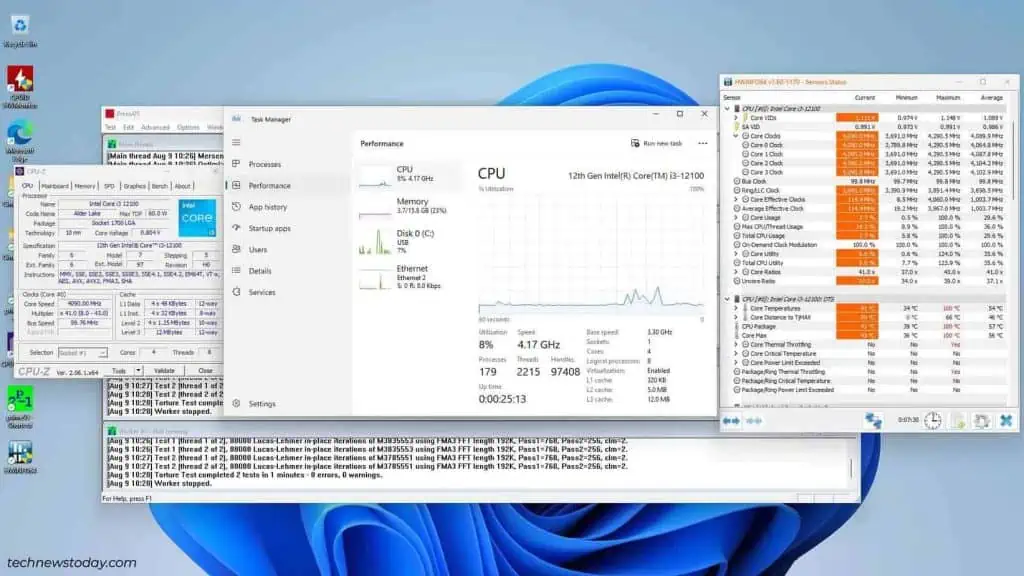 How to Overclock Your MSI Motherboard BIOS 7 intel-i3-12100-stress-testing-1024x576
