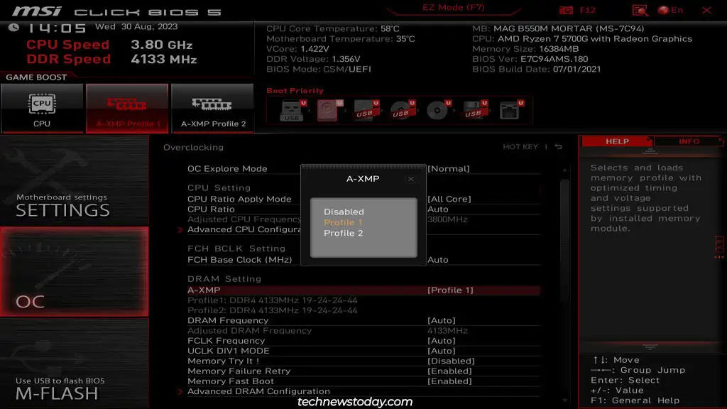 msi-a-xmp-profiles