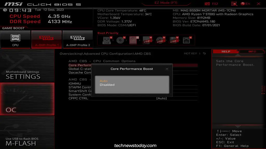 How to Overclock Your MSI Motherboard BIOS 3 msi-bios-core-performance-boost