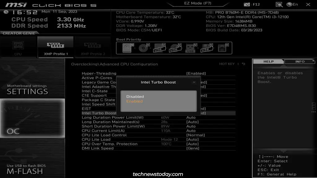 How to Overclock Your MSI Motherboard BIOS 6 msi-bios-intel-turbo-boost