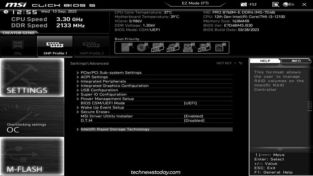 msi-intel-rapid-storage-technology