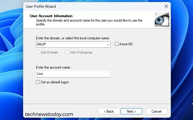 How To Transfer Windows User Profile To Another PC 15 profwiz-user-account-information