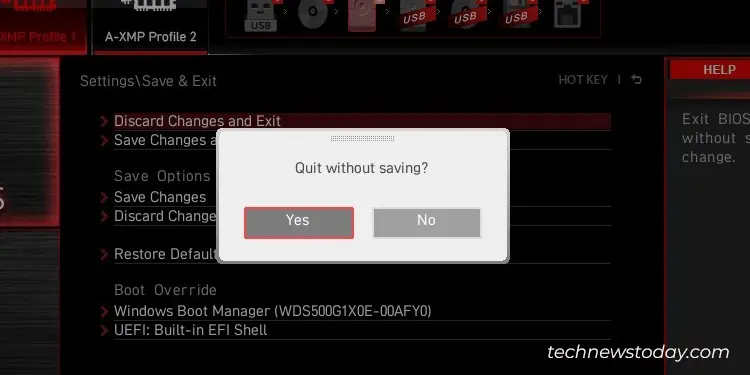 How to Exit BIOS on Any System 6 quit-without-saving-option