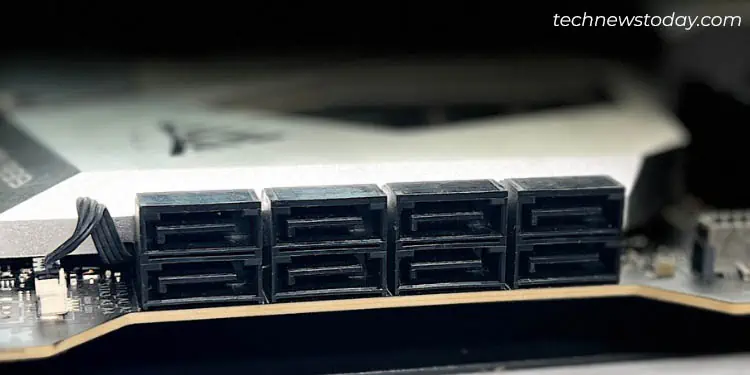 Motherboard Connectors and Headers: A Detailed Look 4 sata-ports-in-motherboard
