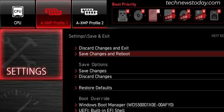 How to Exit BIOS on Any System 4 save-change-and-exit-button-inside-settings-in-msi-mag-mortar-bios