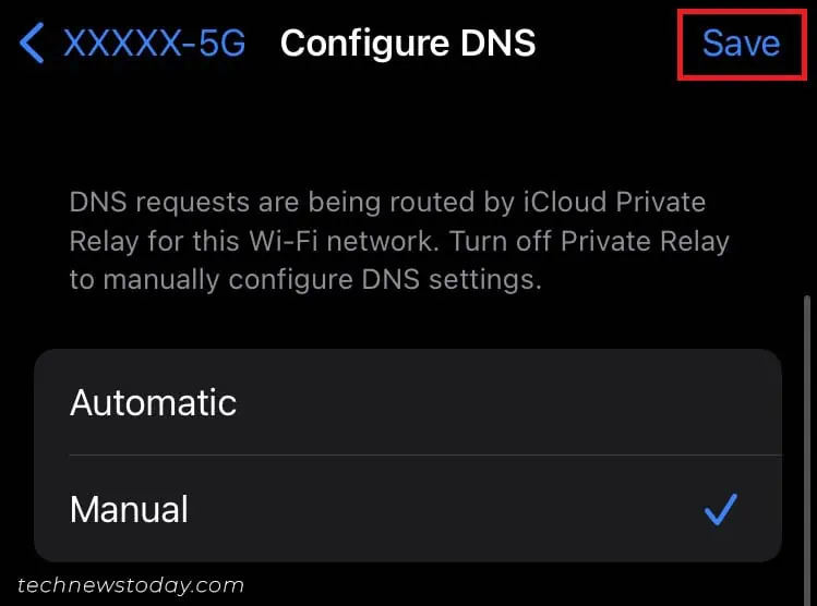 save-configured-dns-ios