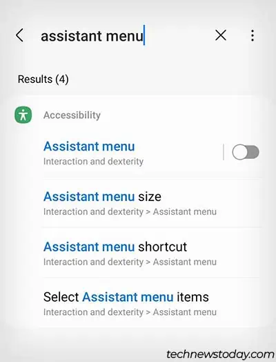 search-for-assistant-menu