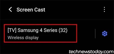 How to Cast to TV Without Chromecast (Android and iPhone) 4 select-tv-name-1