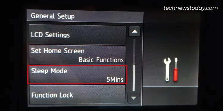 sleep-mode-in-brother-printer-screen
